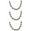 3Stk Schwarze Acryl Kette Schulterriemen 10