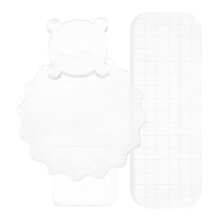12Stk Transparente Acrylstempelblöcke Für DIY Stempel Mit Rasterlinien