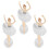 9Stk Weiße Ballett Figuren Kuchen 1