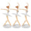 9Stk Weiße Ballett Figuren Kuchen 3