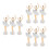 9Stk Weiße Ballett Figuren Kuchen 7