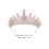 4Stk Glänzendes Diadem Haaraccessoire Rosa 10