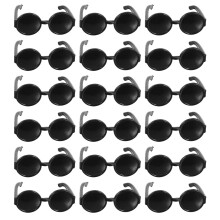 500Stk Mini Kunststoff Puppenbrillen Schwarz Stylische Accessoires