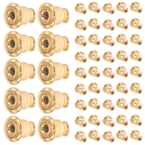 300Stk Goldene Ohrstecker-Stopper , Sicher & Robust 1