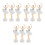 9Stk Weiße Ballett Figuren Kuchen 6