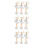 9Stk Weiße Ballett Figuren Kuchen 8