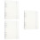 6Stk Weiße Notebook Binder Aus Langlebigem PP Und Stabilem 9