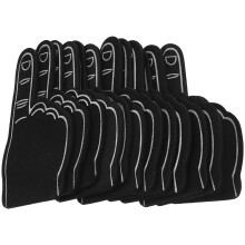 36Stk Schwarze Foam Finger Für Kinder Party Sport Teams Fanartikel