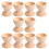 30Stk Kinder DIY Holz Eierbecher Eierhalter Ostern Bastelset Beige 2