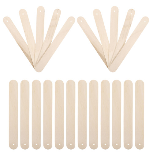 500Stk Holzstäbchen Für DIY Und Basteln, Hellbraun, Robust 2