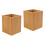 2Stk Bambus Stiftehalter Schreibwaren Organizer Hellbraun 6