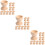 30Stk Kinder DIY Holz Eierbecher Eierhalter Ostern Bastelset Beige 10