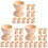 30Stk Kinder DIY Holz Eierbecher Eierhalter Ostern Bastelset Beige 3