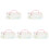 5Stk Kinder Brillenhalter Plüsch Form Multifunktional Bunt 4
