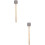 2Stk Holz Drumsticks Mit , Grau, Langlebig Für Schlagzeugpraxis 9