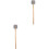 2Stk Holz Drumsticks Mit , Grau, Langlebig Für Schlagzeugpraxis 5
