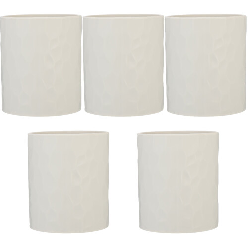 5Stk Silikon Stiftehalter Grau Runde Form Makeup Organizer 2