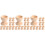 30Stk Kinder DIY Holz Eierbecher Eierhalter Ostern Bastelset Beige 5