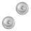 2Stk Lebensmittelhaube Mit Griff Anti-Spritz Silber 10