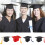 2Stk Verstellbare Abschlusskappe Polyester Für Studienfeier 11