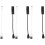 3Stk Schwarze Schuhsohle Vibrations-Einlage Für Blinde Zubehör 6