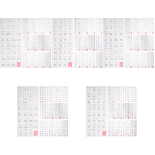 5Sets Haftnotizen Sticker Für Kalender Tagebuch Planung Multicolor 2