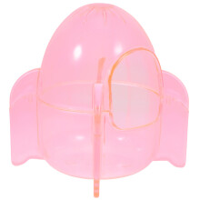 4Stk Hamsterbad Kunststoff Rosa, Sandbadbox, Transparentes Design