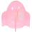 4Stk Hamsterbad Kunststoff Rosa, Sandbadbox, Transparentes Design 1