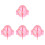 4Stk Hamsterbad Kunststoff Rosa, Sandbadbox, Transparentes Design 10