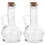 2Stk Öl- Und Essigspender Aus Transparent Mit Holzdeckel 4