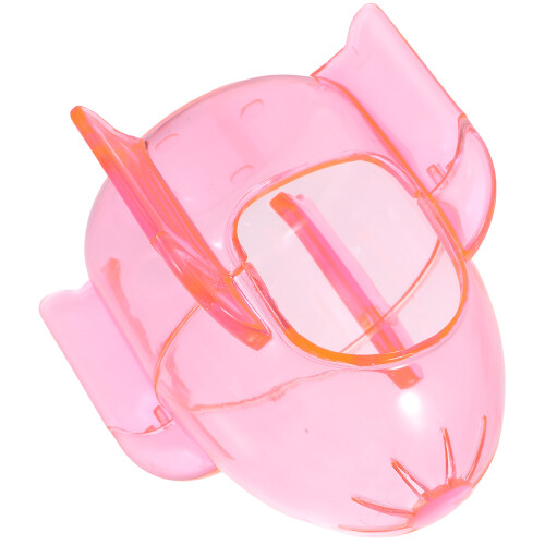 4Stk Hamsterbad Kunststoff Rosa, Sandbadbox, Transparentes Design 1