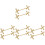 8Stk Metall Essstäbchen Gold Praktischer Halter Für 4