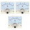 3Stk Voltmeter Pointer Head Weiß, Analog, Langlebig Und Klar 3