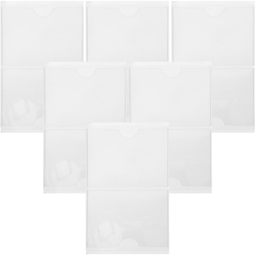 36Stk PVC Label Transparent Selbstklebend Für Und Büro 2