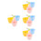 12Stk Badewasser Kinder Sicher Stapelbar Bunt 6