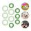 20Stk Glasringe Schmuck DIY Boho Quasten Verbindungsringe Bunt 11
