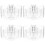4Stk Transparenter Make-Up Pinselhalter Acryl Kosmetik Halter 5