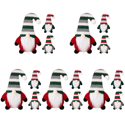15Stk Weihnachts Besteckbeutel Bunt 2