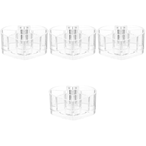 4Stk Transparenter Make-Up Pinselhalter Acryl Kosmetik Halter 2