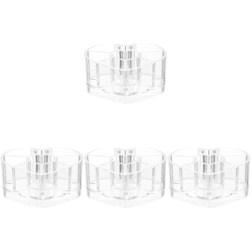 4Stk Transparenter Make-Up Pinselhalter Acryl Kosmetik Halter 1