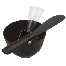 3Sets Praktische Maskenschüsseln Mit Rührstab Schwarz Für Kosmetik DIY