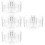 4Stk Transparenter Make-Up Pinselhalter Acryl Kosmetik Halter 7