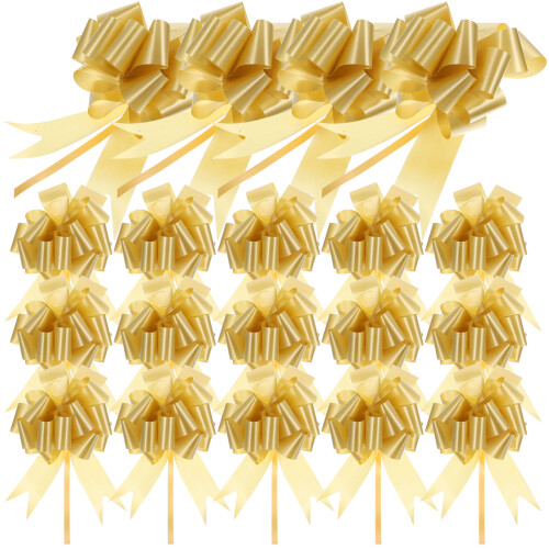 40Stk Goldene Pull Bows Geschenkschleifen Für Und Verpackung 1