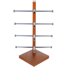2Stk Holzoptik Brillenständer Multifunktional Brillenhalter Mehrfarbig