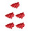5Stk Rotes PP Snacktablett Weihnachtsbaum Design Fruchtablage 9