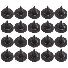 100Stk Mini Hexenhut Deko, Kunststoff Schwarz Für Halloween & Basteln