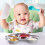3Stk Silber Kinder Teller Geteilt Robust 6