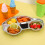 3Stk Silber Kinder Teller Geteilt Robust 4