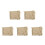 5Stk Geschenkfüllung Crinkle Cut Papier Khaki Für Geschenkkörbe 4