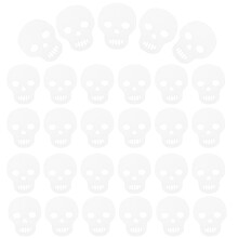 600Stk Halloween Papier Konfetti Totenkopf Weiß Streudeko